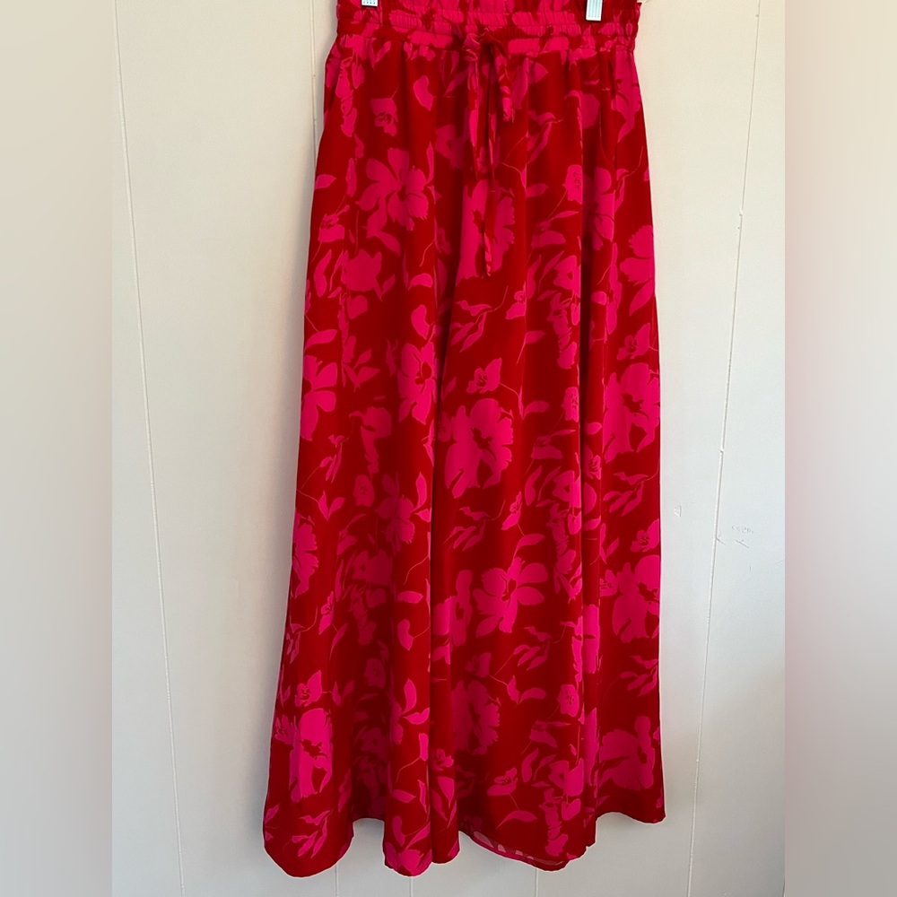 NEW PrettyGarden Wide Leg Palazzo Pants High Waisted Flowy Pockets Size Medium - Picture 3 of 12